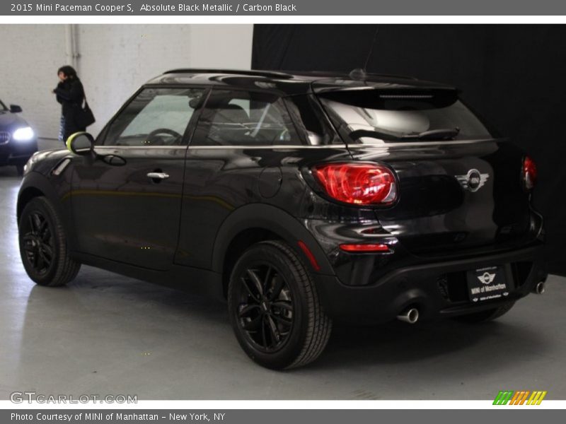 Absolute Black Metallic / Carbon Black 2015 Mini Paceman Cooper S