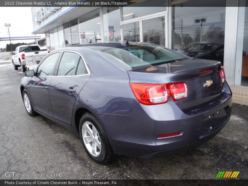 Atlantis Blue Metallic / Jet Black/Titanium 2013 Chevrolet Malibu LS