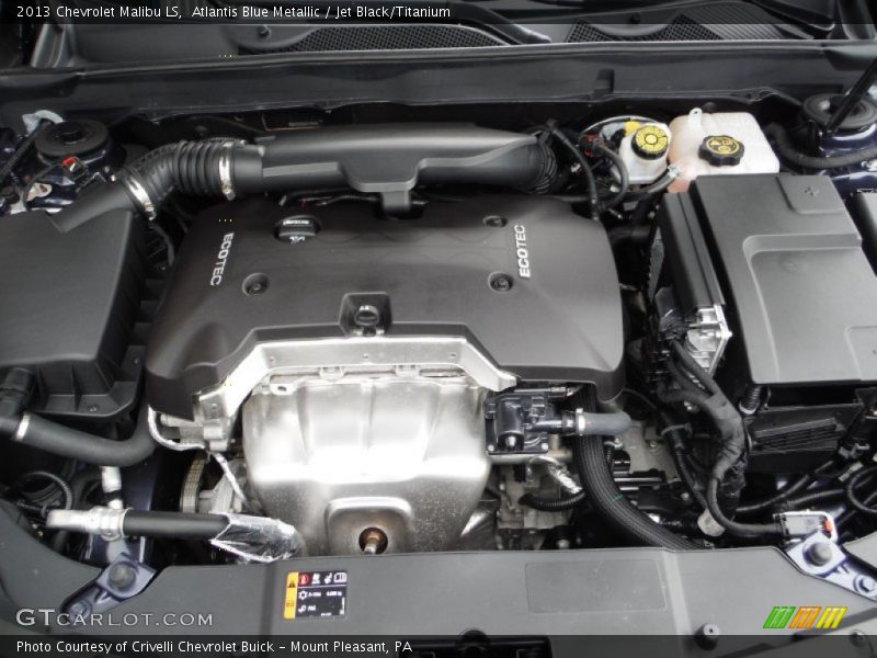 Atlantis Blue Metallic / Jet Black/Titanium 2013 Chevrolet Malibu LS