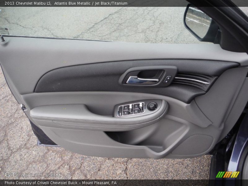 Atlantis Blue Metallic / Jet Black/Titanium 2013 Chevrolet Malibu LS