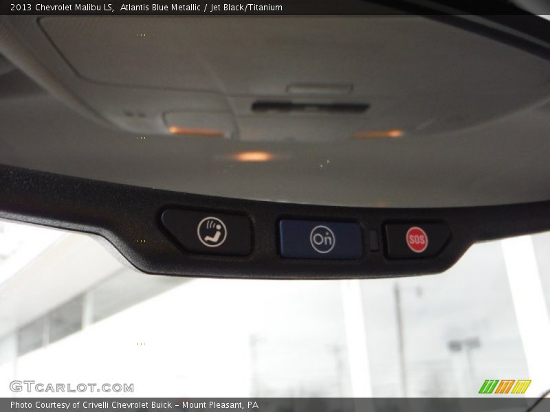 Atlantis Blue Metallic / Jet Black/Titanium 2013 Chevrolet Malibu LS