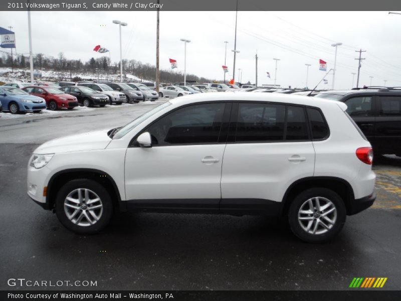 Candy White / Clay Gray 2011 Volkswagen Tiguan S