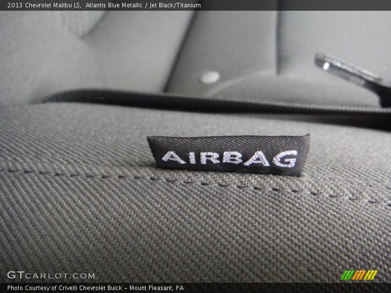 Atlantis Blue Metallic / Jet Black/Titanium 2013 Chevrolet Malibu LS