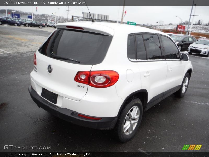 Candy White / Clay Gray 2011 Volkswagen Tiguan S