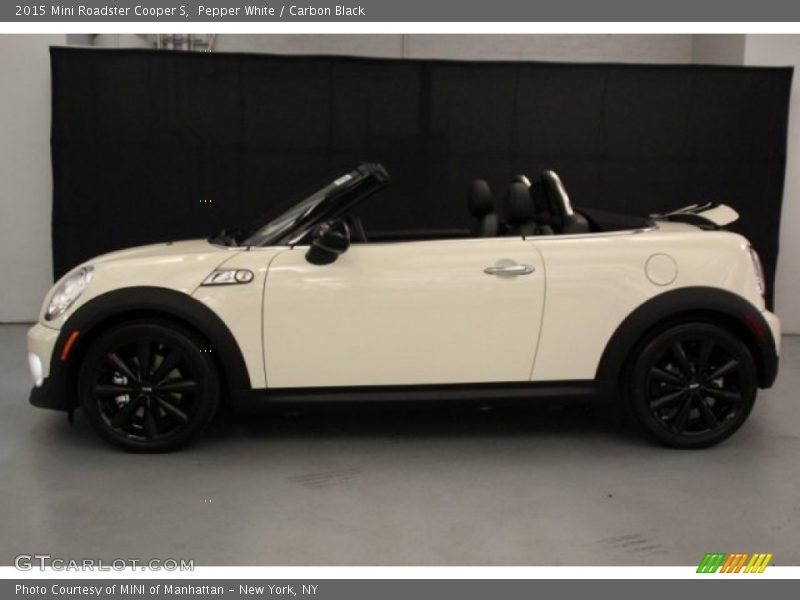 Pepper White / Carbon Black 2015 Mini Roadster Cooper S