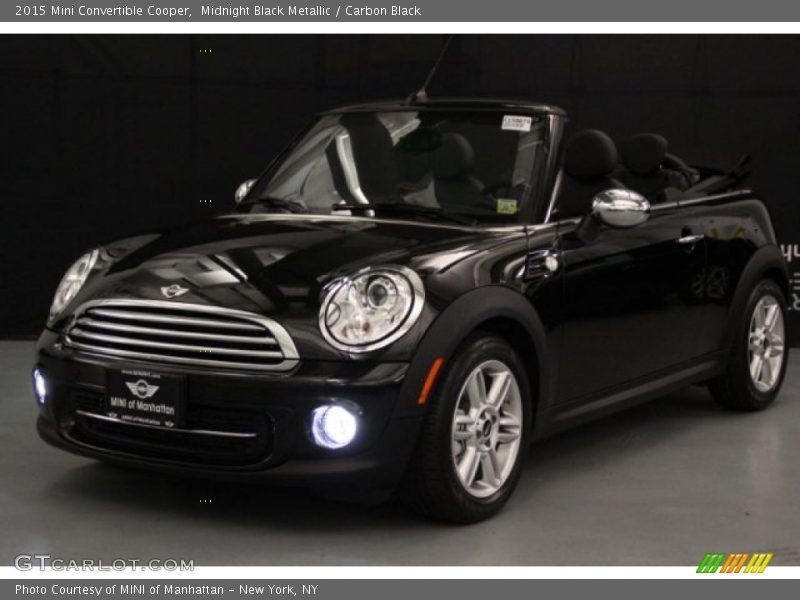 Midnight Black Metallic / Carbon Black 2015 Mini Convertible Cooper