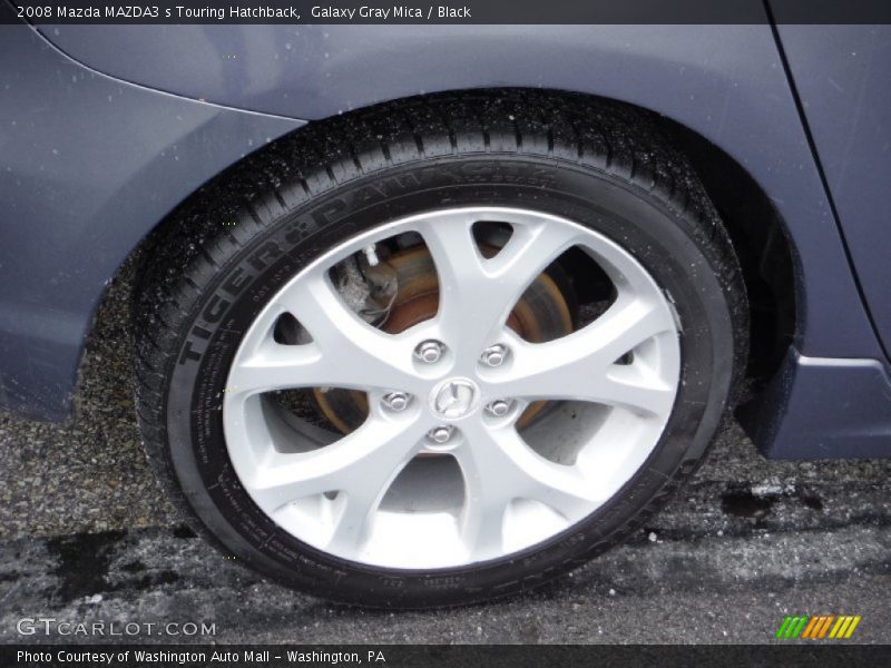 Galaxy Gray Mica / Black 2008 Mazda MAZDA3 s Touring Hatchback