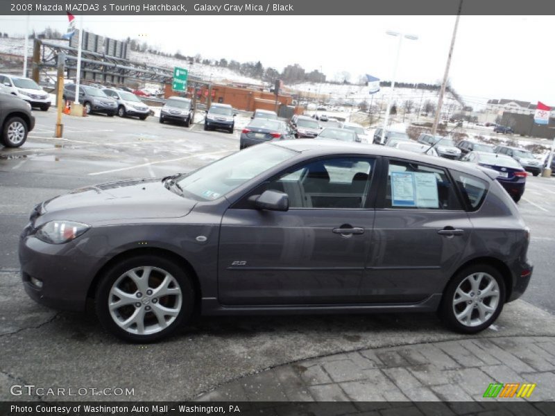 Galaxy Gray Mica / Black 2008 Mazda MAZDA3 s Touring Hatchback
