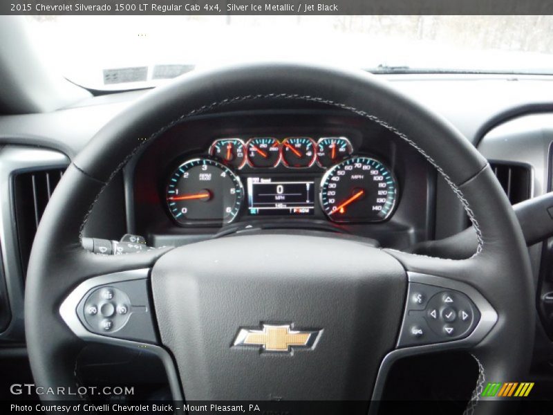 Silver Ice Metallic / Jet Black 2015 Chevrolet Silverado 1500 LT Regular Cab 4x4