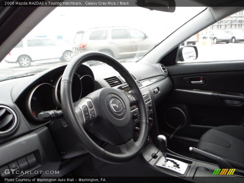Galaxy Gray Mica / Black 2008 Mazda MAZDA3 s Touring Hatchback