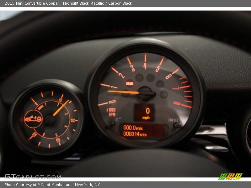 Midnight Black Metallic / Carbon Black 2015 Mini Convertible Cooper