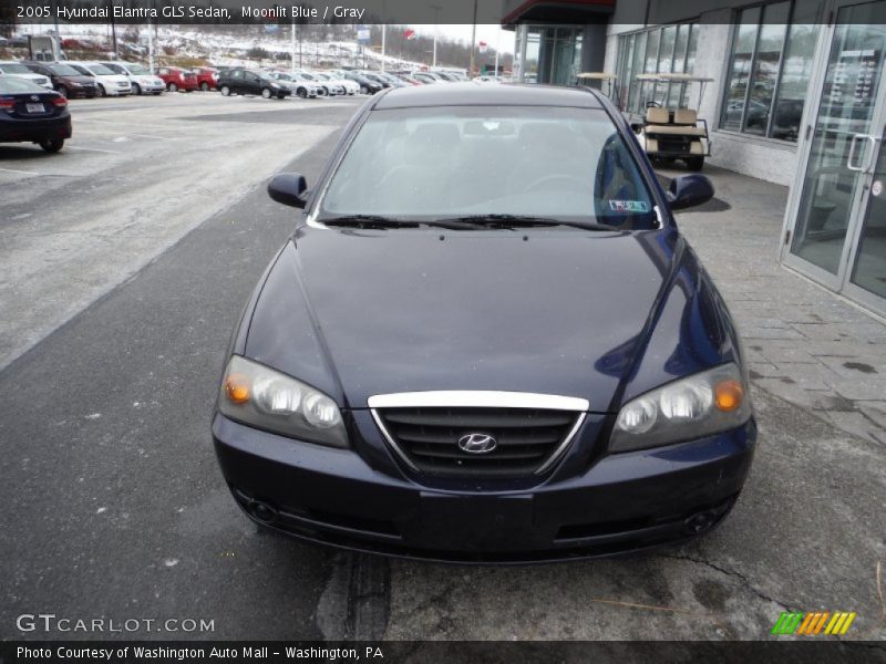 Moonlit Blue / Gray 2005 Hyundai Elantra GLS Sedan