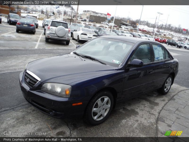 Moonlit Blue / Gray 2005 Hyundai Elantra GLS Sedan