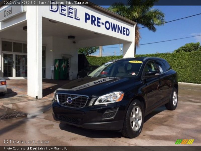 Black / Sandstone Beige/Espresso 2012 Volvo XC60 3.2