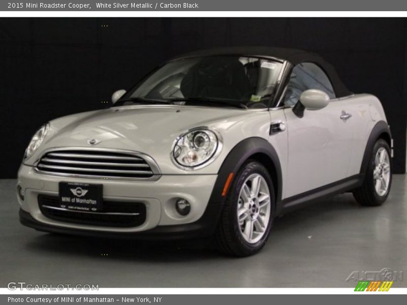 White Silver Metallic / Carbon Black 2015 Mini Roadster Cooper