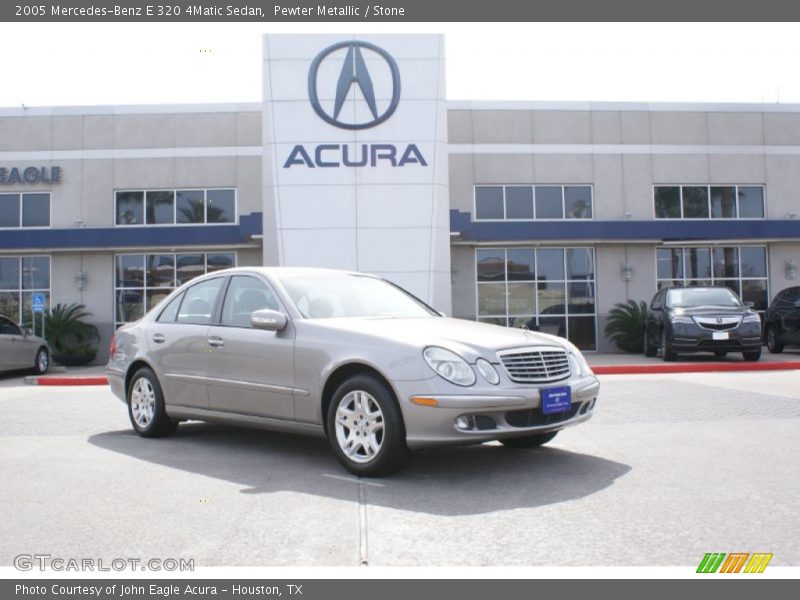 Pewter Metallic / Stone 2005 Mercedes-Benz E 320 4Matic Sedan