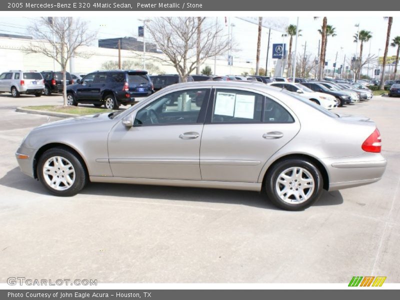 Pewter Metallic / Stone 2005 Mercedes-Benz E 320 4Matic Sedan