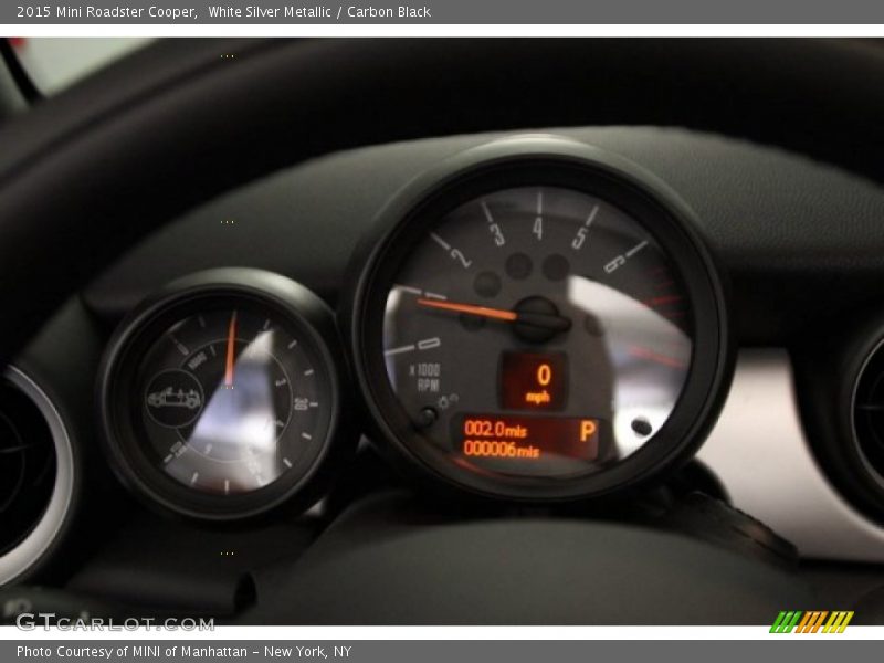 White Silver Metallic / Carbon Black 2015 Mini Roadster Cooper