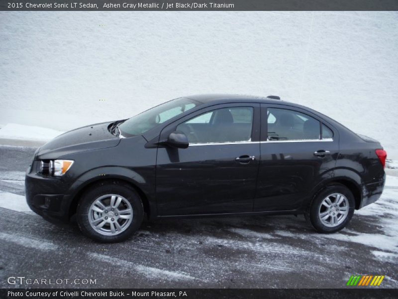 Ashen Gray Metallic / Jet Black/Dark Titanium 2015 Chevrolet Sonic LT Sedan