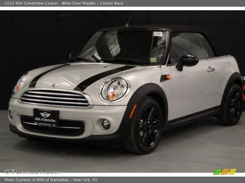 White Silver Metallic / Carbon Black 2015 Mini Convertible Cooper