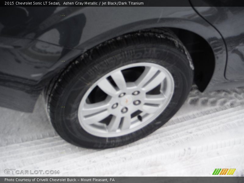 Ashen Gray Metallic / Jet Black/Dark Titanium 2015 Chevrolet Sonic LT Sedan