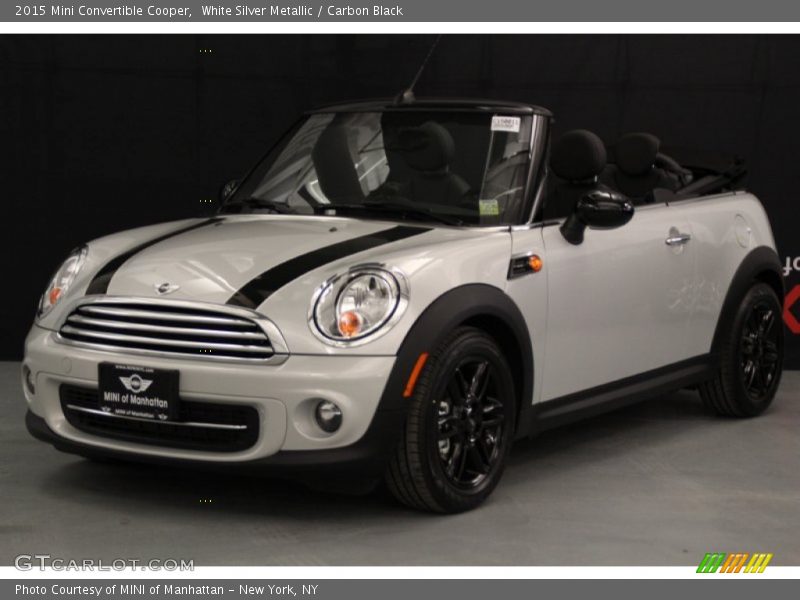 White Silver Metallic / Carbon Black 2015 Mini Convertible Cooper