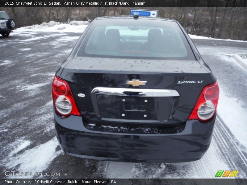 Ashen Gray Metallic / Jet Black/Dark Titanium 2015 Chevrolet Sonic LT Sedan