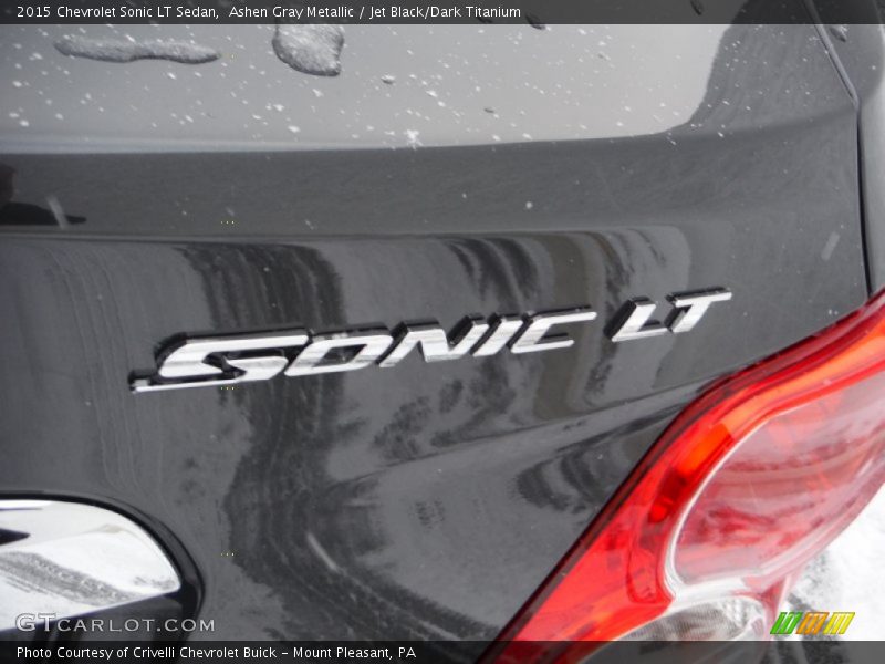 Ashen Gray Metallic / Jet Black/Dark Titanium 2015 Chevrolet Sonic LT Sedan