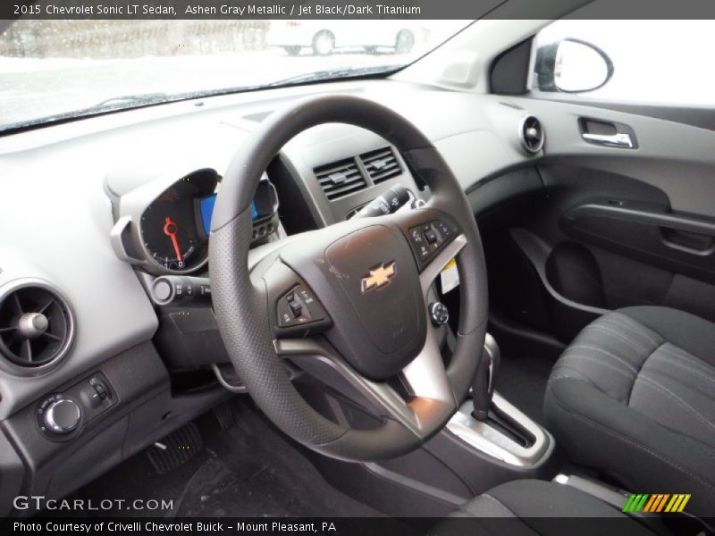 Ashen Gray Metallic / Jet Black/Dark Titanium 2015 Chevrolet Sonic LT Sedan