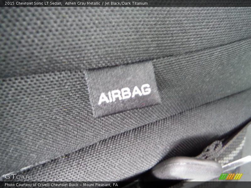Ashen Gray Metallic / Jet Black/Dark Titanium 2015 Chevrolet Sonic LT Sedan
