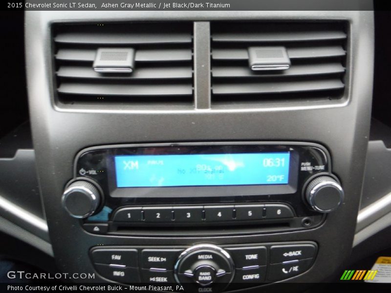 Ashen Gray Metallic / Jet Black/Dark Titanium 2015 Chevrolet Sonic LT Sedan