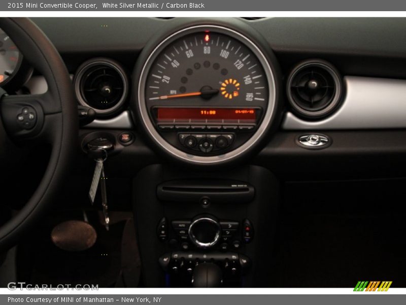 White Silver Metallic / Carbon Black 2015 Mini Convertible Cooper