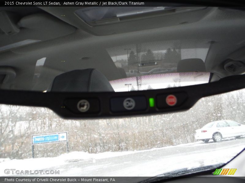 Ashen Gray Metallic / Jet Black/Dark Titanium 2015 Chevrolet Sonic LT Sedan