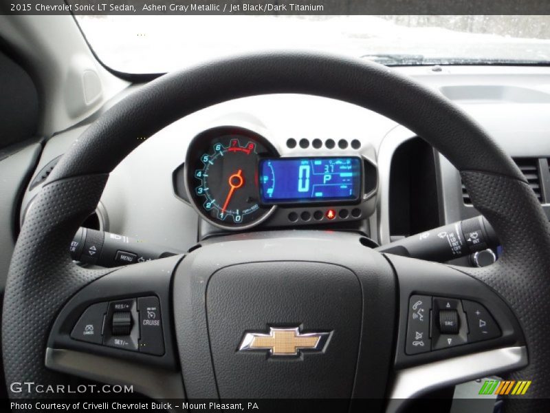 Ashen Gray Metallic / Jet Black/Dark Titanium 2015 Chevrolet Sonic LT Sedan