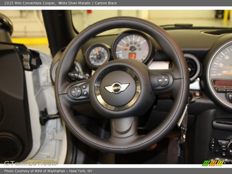 White Silver Metallic / Carbon Black 2015 Mini Convertible Cooper