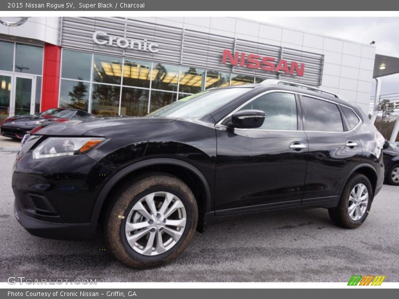 Super Black / Charcoal 2015 Nissan Rogue SV