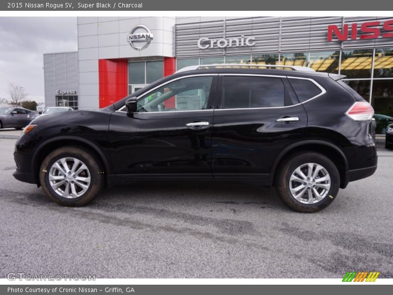 Super Black / Charcoal 2015 Nissan Rogue SV