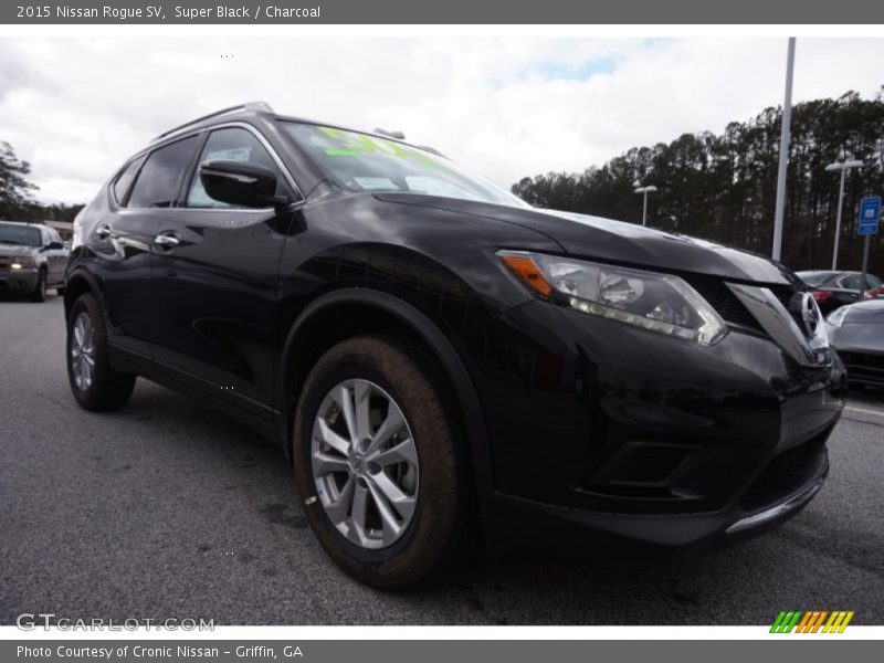 Super Black / Charcoal 2015 Nissan Rogue SV