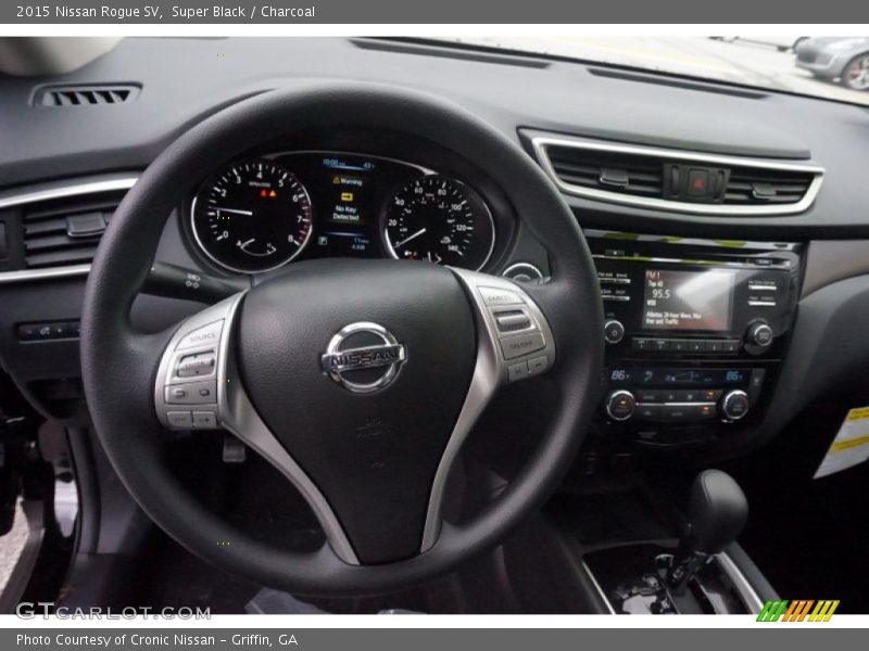 Super Black / Charcoal 2015 Nissan Rogue SV
