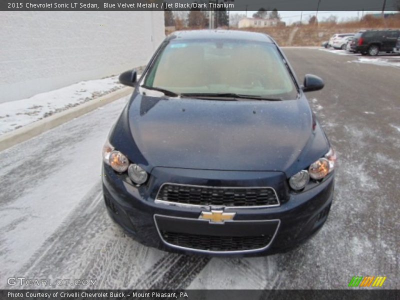 Blue Velvet Metallic / Jet Black/Dark Titanium 2015 Chevrolet Sonic LT Sedan