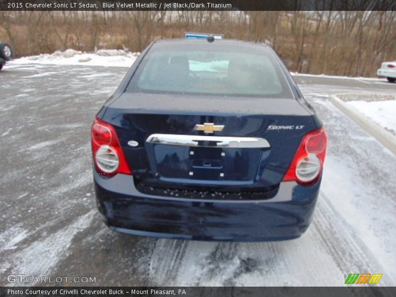 Blue Velvet Metallic / Jet Black/Dark Titanium 2015 Chevrolet Sonic LT Sedan
