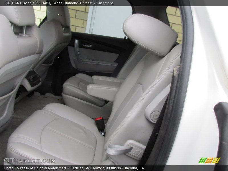 White Diamond Tintcoat / Cashmere 2011 GMC Acadia SLT AWD