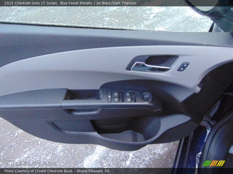 Blue Velvet Metallic / Jet Black/Dark Titanium 2015 Chevrolet Sonic LT Sedan
