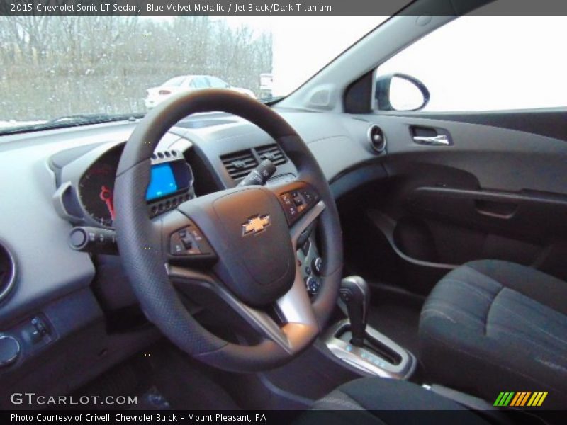 Blue Velvet Metallic / Jet Black/Dark Titanium 2015 Chevrolet Sonic LT Sedan