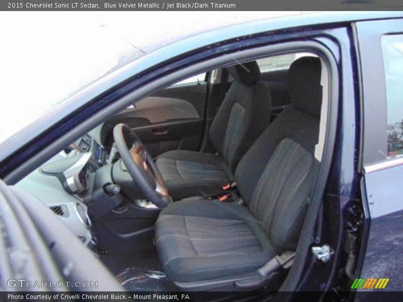 Blue Velvet Metallic / Jet Black/Dark Titanium 2015 Chevrolet Sonic LT Sedan