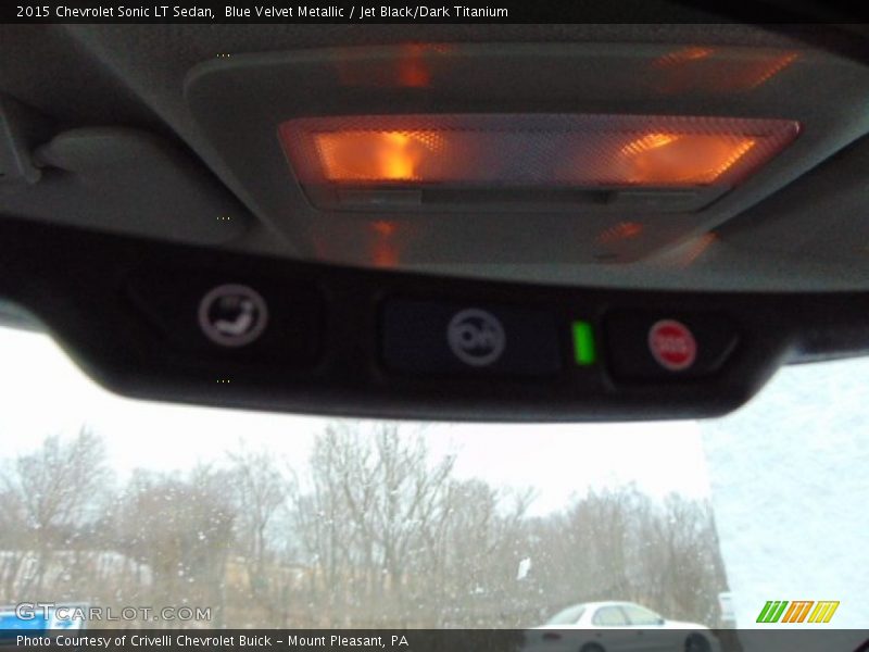 Blue Velvet Metallic / Jet Black/Dark Titanium 2015 Chevrolet Sonic LT Sedan