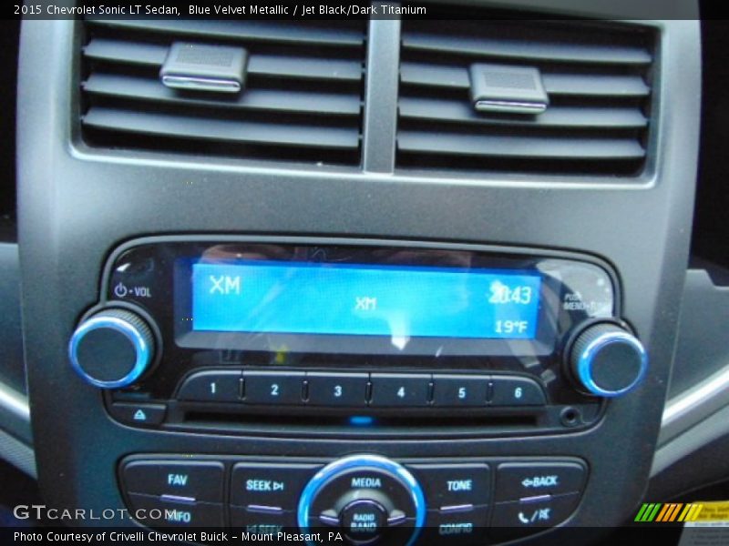 Blue Velvet Metallic / Jet Black/Dark Titanium 2015 Chevrolet Sonic LT Sedan
