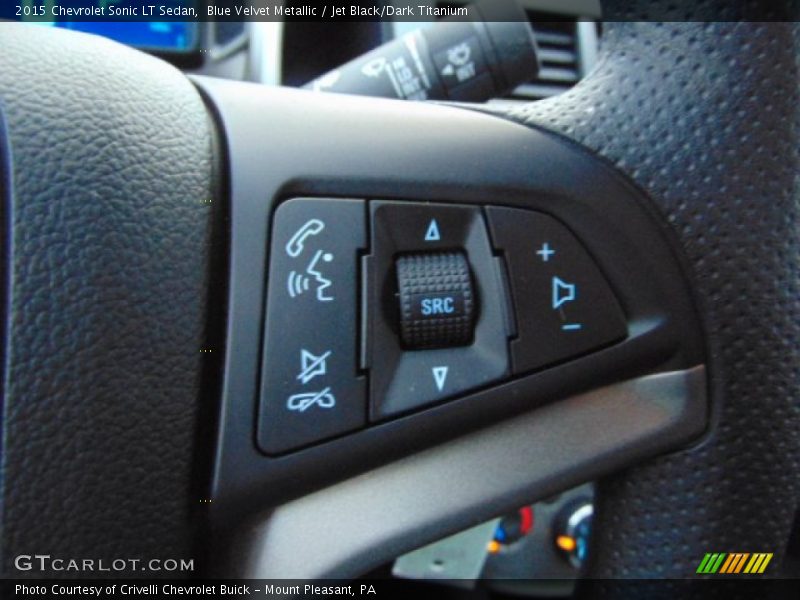 Blue Velvet Metallic / Jet Black/Dark Titanium 2015 Chevrolet Sonic LT Sedan