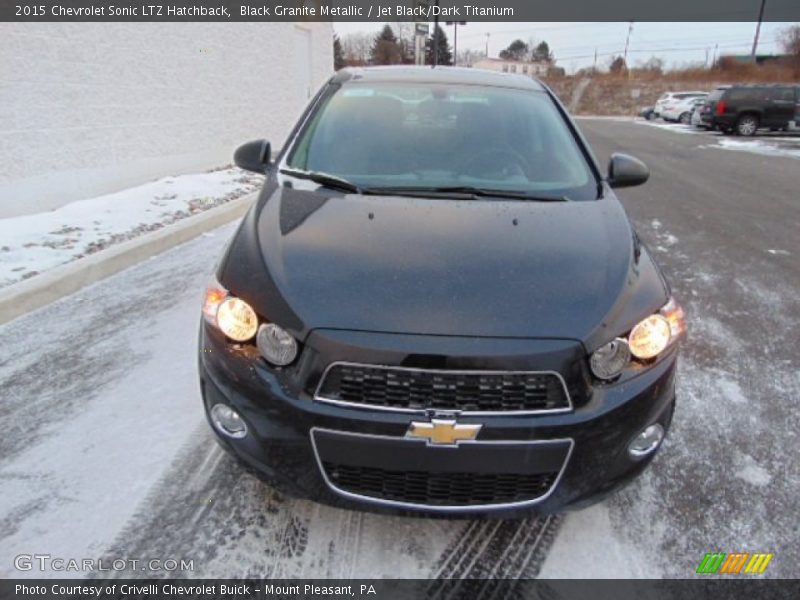 Black Granite Metallic / Jet Black/Dark Titanium 2015 Chevrolet Sonic LTZ Hatchback