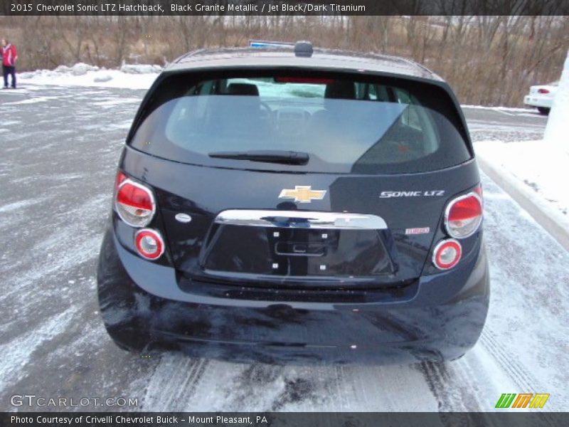 Black Granite Metallic / Jet Black/Dark Titanium 2015 Chevrolet Sonic LTZ Hatchback